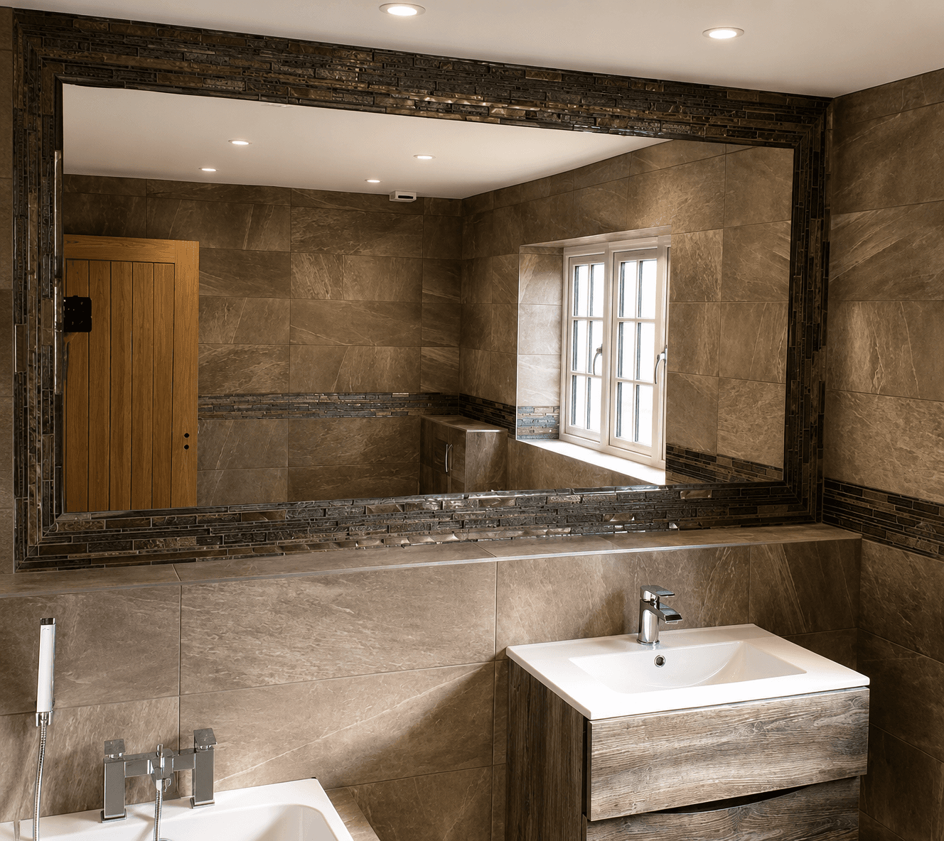 Feature Bathroom Tiling by KB Tiling Essex