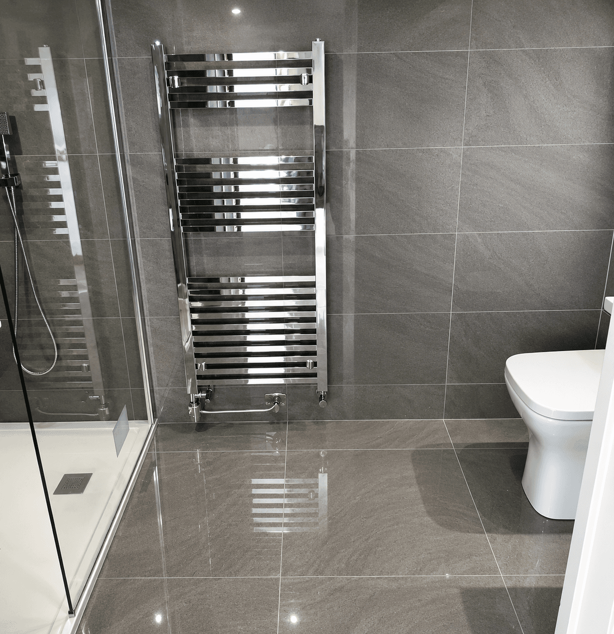 Contemporary Shower Room by KB Tiling Essex