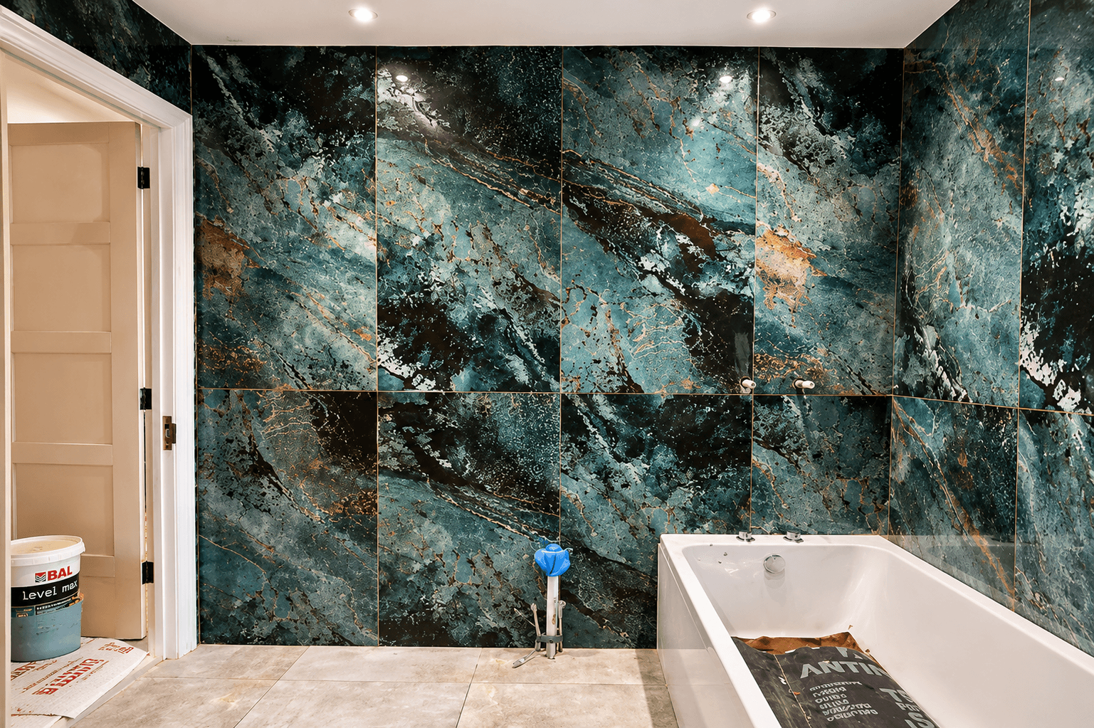 Bathroom tiling project by KB Tiling Essex