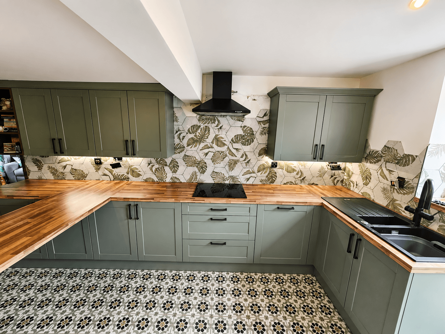 Kitchen tiling project by KB Tiling Essex